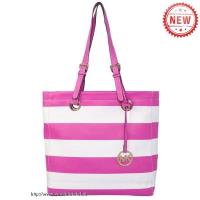 michael kors striped reizen medium pink white bakken Shop Nijmegen ohf5c144